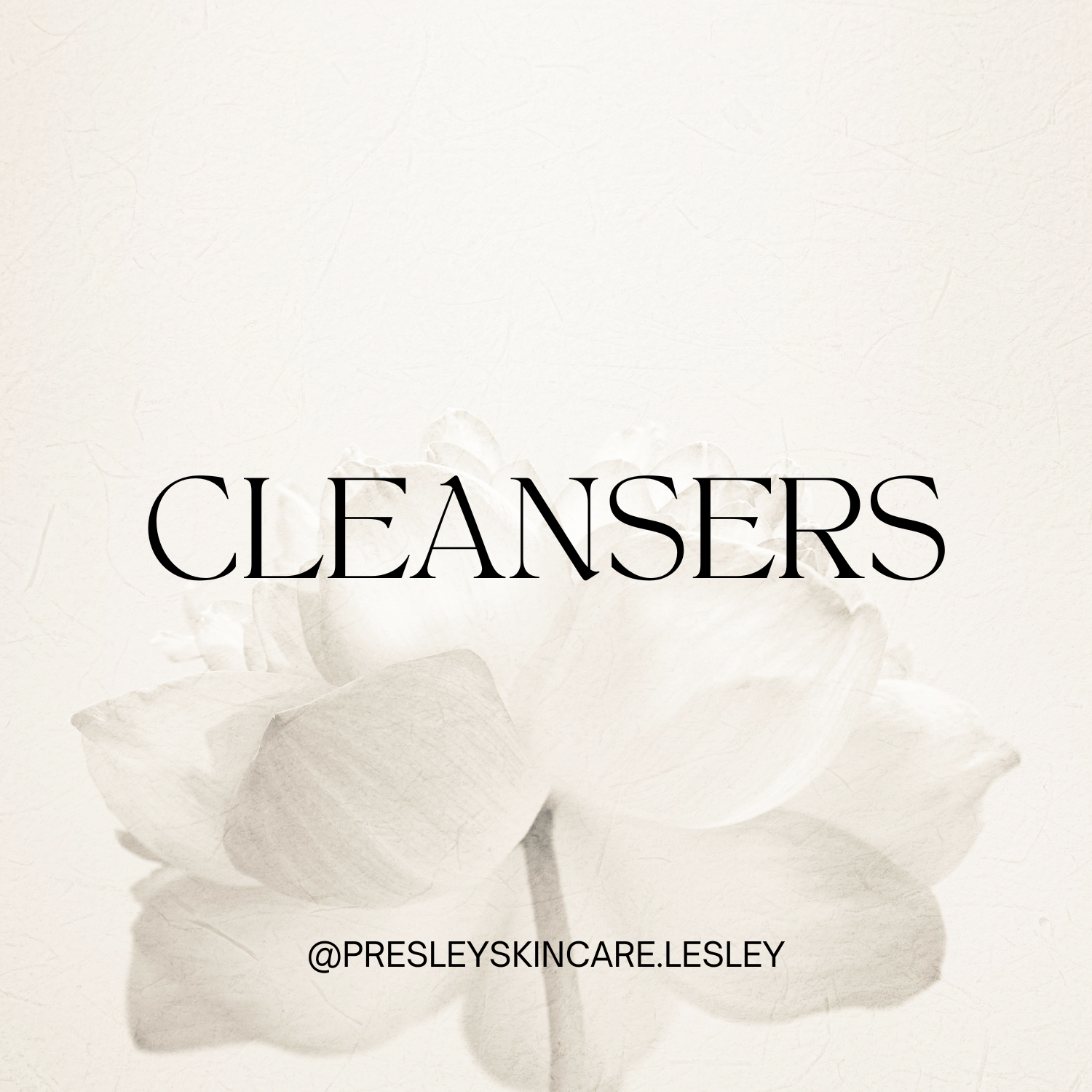 CLEANSERS