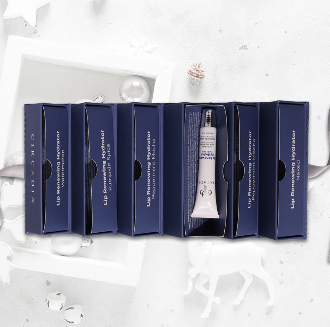 Set de regalo navideño de hidratante labial